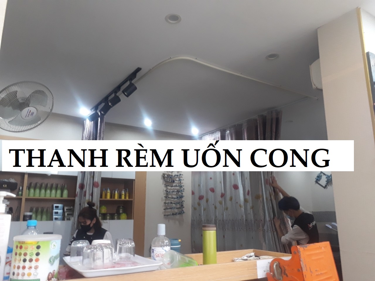 Thanh treo rèm uốn cong chữ U, chữ L: Ray rèm chịu lực
