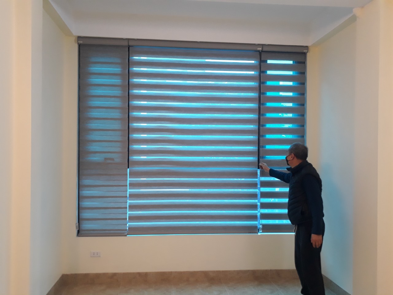Lắp rèm cầu vồng giá rẻ ở Thọ xuân Đan Phượng Hà Nội