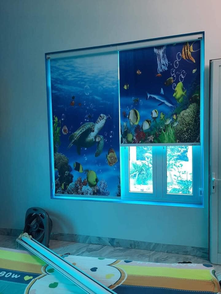 Lắp rèm cửa in hình, in tranh ở Minh khai Hoài đức