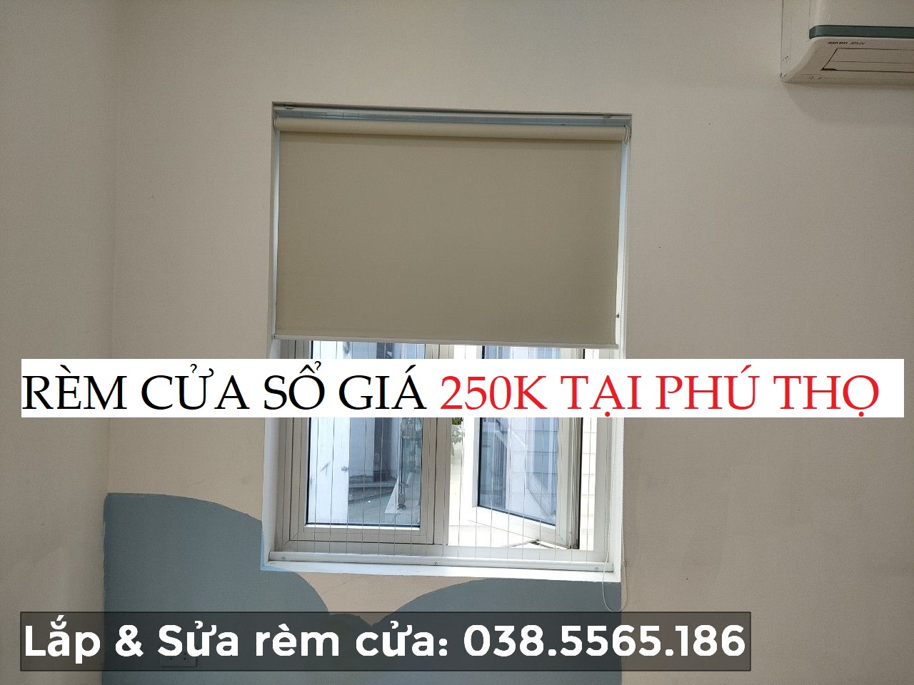 Rèm cửa sổ giá 250 nghìn 1m2: chống nắng, treo lắp phủ bì, lọt lòng cửa