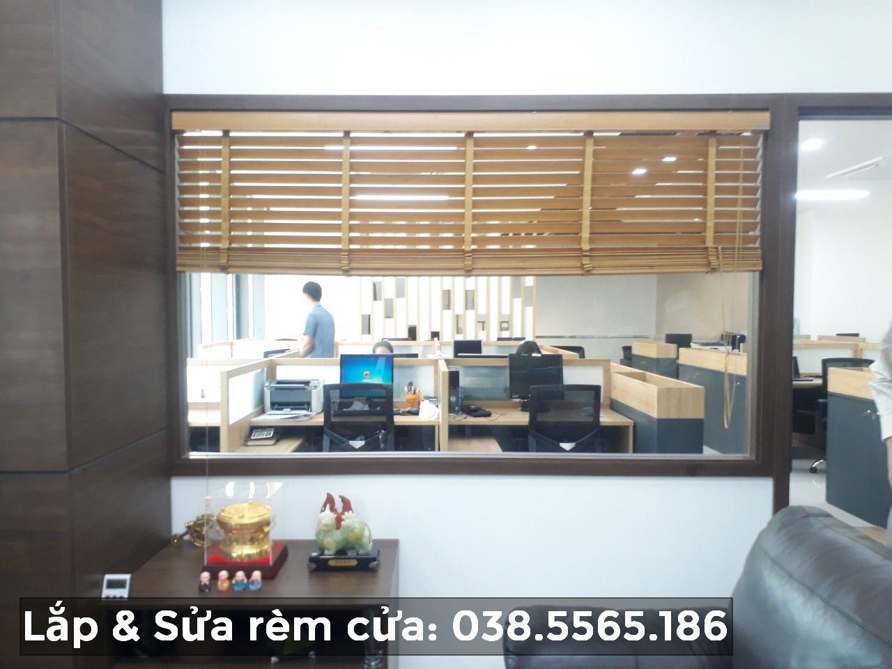 Thi công rèm cửa gỗ tại Vân cơ Việt trì