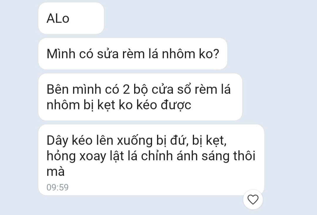 Sửa Rèm Lá Nhôm Tại Hà Nội – Xử Lý Rèm Bị Kẹt, Đứt Dây, Hỏng Xoay