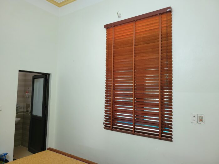 Làm rèm gỗ cửa sổ tại Nhạo Sơn, Sông lô, Vĩnh Phúc